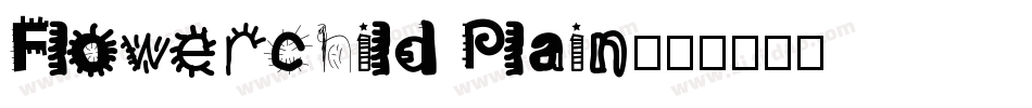 Flowerchild Plain字体转换
